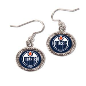 Edmonton Oilers WinCraft Women's Round Dangle Earrings